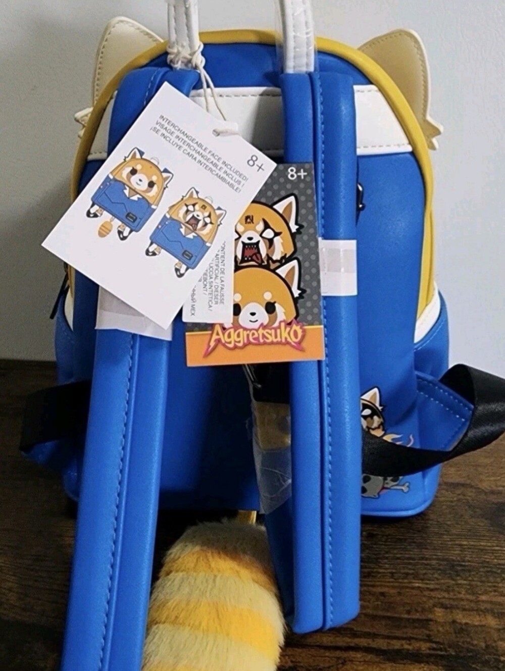 NWT RARE (HTF) LOUNGEFLY SANRIO AGGRETSUKO RETSUKO MINI BACKPACK - Picture 3 of 8
